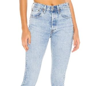 Levi's 501 Tango Light Blue Skinny Jeans sz 23